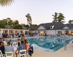 Belfair Bluffton SC community pool and family recreation